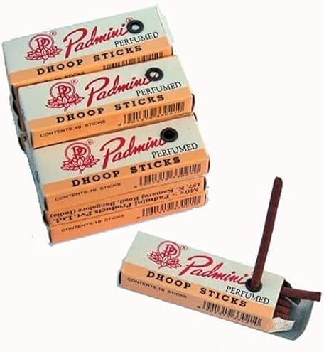 Padmini Dhoop Sticks 12 Boxes of 10 Each 2 Inch Regular Size