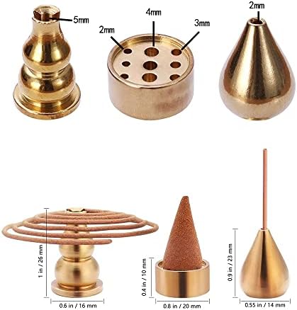 Chenshuo Brass Incense Burner with 3 Styles