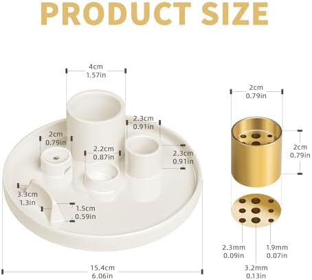 Luvan 5 in 1 Incense Candle Holder with Ash Tray