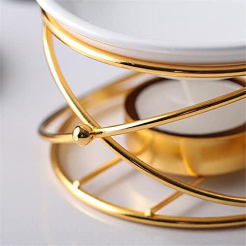 Creative Aroma Burner Oil Lamp Gold Black Ceramic Bowl