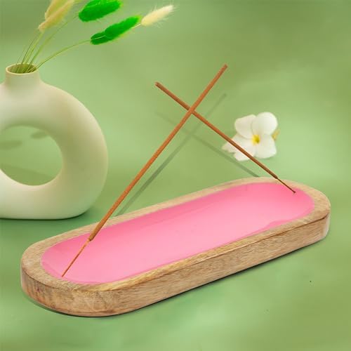 Hand Painted Pink Incense Holder - Modern Home Dcor