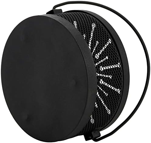 Elsjoy 2 Pack Mosquito Coil Holder with Lid Handle Portable Burner Metal
