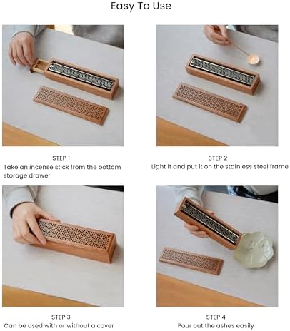 Moocervi Incense Holder with Storage Box