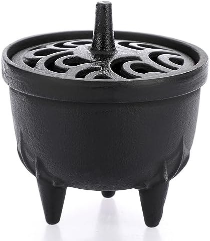 JUXYES Vintage Cast Iron Incense Burner