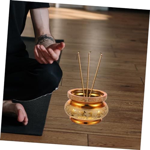 Amosfun Buddha Ceramic Incense Burner for Home and Meditation
