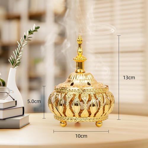 Golden Incense Holder for Aromatherapy Yoga Meditation