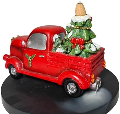 Hosley Red Truck Incense Cone Holder with 20 Cones