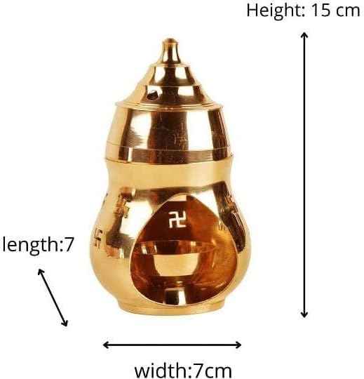 Brass Incense Burner with Gold Finish