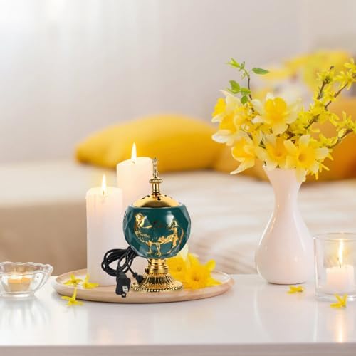 Bakhoor Electric Incense Burner - Green Middle Eastern Style