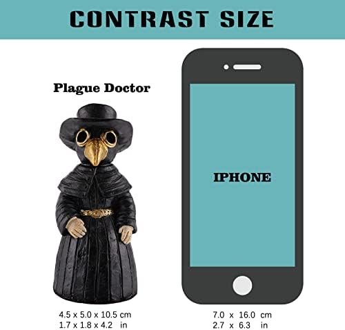 Plague Doctor Incense Burner with Smoky Eyes