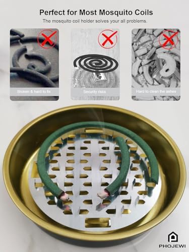 PHOJEWI Mosquito Coil Holder 2 Pack