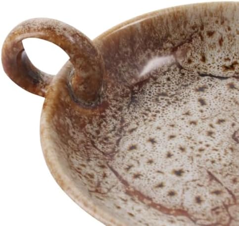 Vintage Ceramic Candle Holders with Handle Round Farmhouse Decor