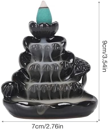 Handmade Ceramic Backflow Incense Holder for Zen Decor