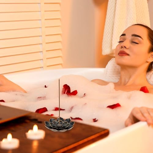 6-Piece Lotus Incense Stick Holder Burner for Home Yoga Sauna SPA