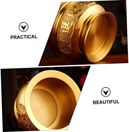 Delicate Gold Incense Burner for Home Decoration and Meditation