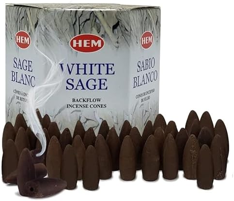TRUMIRI White Sage Backflow Incense Cones