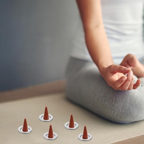 Luxshiny 50pcs Metal Incense Cone Holder