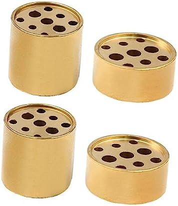 VOSAREA 4pcs Multi-Hole Incense Holder Brass Tower