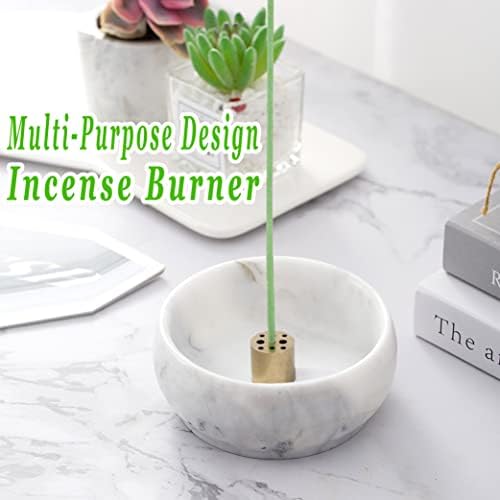 Natural Marble Incense Holder with 9 Holes 1