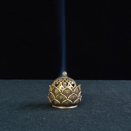 Gold Lotus Incense Burner for Home Fragrance
