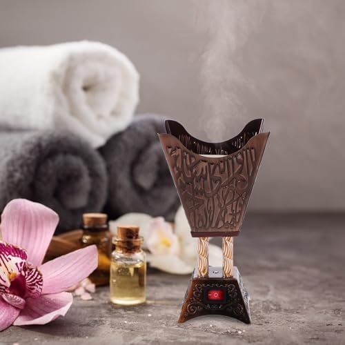 Electric Plug-In Incense Burner with Arabic Design
