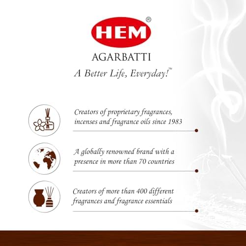 HEM Sandalwood Brown Incense Cones Pack of 40