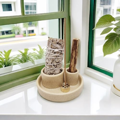 4 in 1 Incense Holder with Ash Catcher Tray