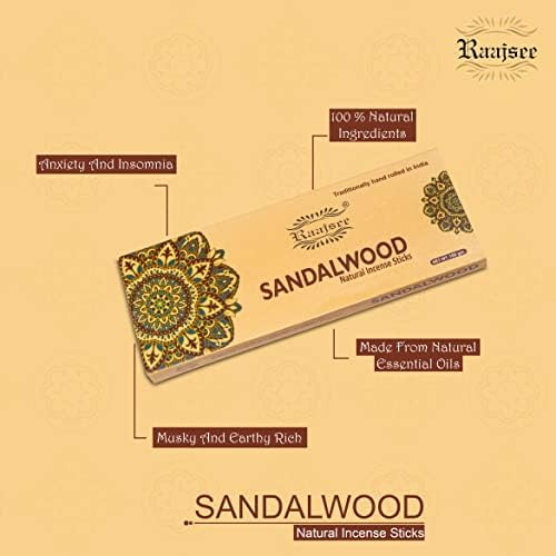 Raajsee Sandalwood Incense Sticks 100 Gm Pack