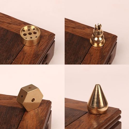 CHENSHUO Brass Incense Burner with 4 Styles