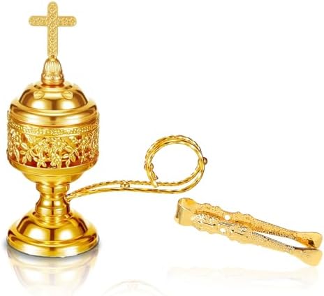 Lemitung Gold Incense Burner with Tong