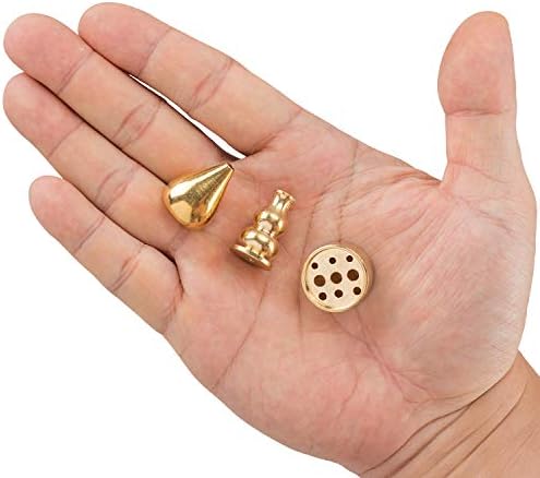 OIIKI Brass Incense Holder with 3 Styles