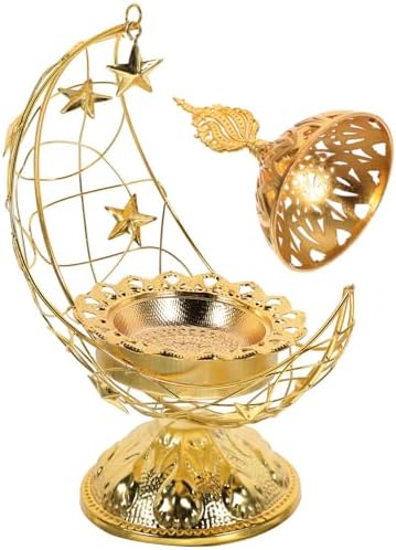 IMIKEYA Vintage Metal Incense Burner Aroma Lamp