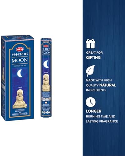 HEM Moon Incense Sticks Pack of 6 120 Count