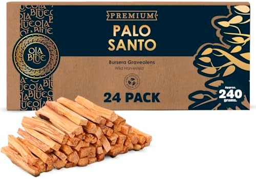 OLA BLUE Palo Santo Smudging Sticks 24-Pack from Peru