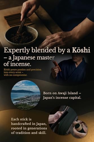 TOMORI Premium Japanese Sandalwood Incense Sticks 60 Count