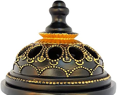 AM Charcoal Incense Burner - 4 Pillar Bakhoor Oud Holder