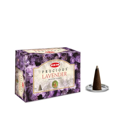 HEM Precious Lavender Incense Cones 120 Count