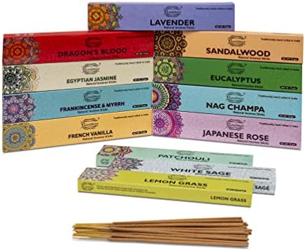 Raajsee Incense Sticks Assorted Pack 12 Count