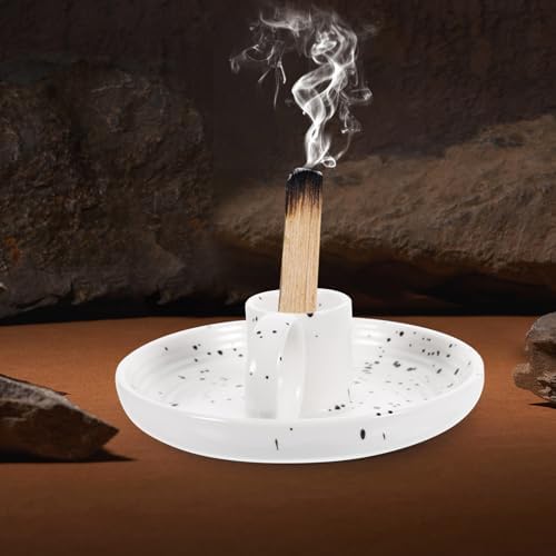 Ceramic Candle Holder for Scented Sticks Oud Wood Votive Decorative Incense