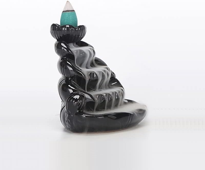 Handmade Ceramic Backflow Incense Holder for Zen Decor