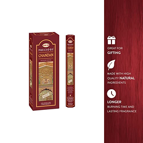 HEM Precious Chandan Incense 120 Count Pack of 1