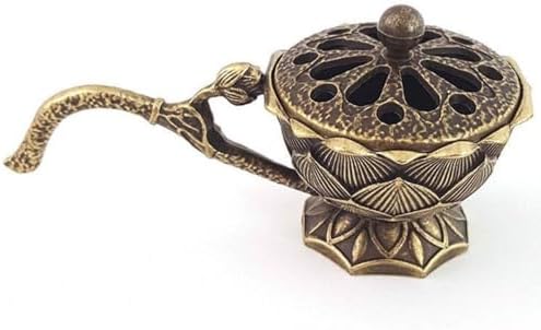 Leadigol Lotus Incense Burner Brass Holder for Cones