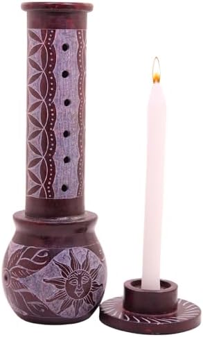 KC KULLICRAFT Marble Soapstone Incense Holder