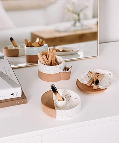 Bursera Terracotta Palo Santo Holder Tree Planted with Every Order Ceramic Burner Stand for Incense Sticks