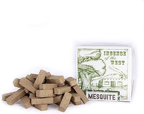 Mesquite Natural Wood Incense Bricks 40 Count Made in USA
