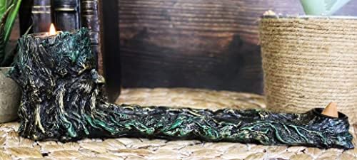 Ebros Mystic Wisteria Greenman Incense Holder Votive Candle Stand