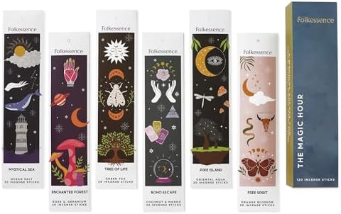 Folkulture Incense Sticks Set of 6 with 120 Sticks