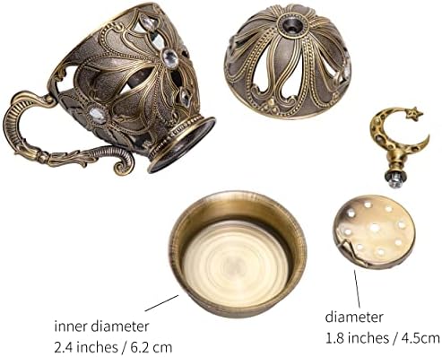 Frankincense Incense Burner with Handle for Bakhoor Myrrh Cone