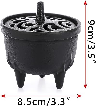 JUXYES Vintage Cast Iron Incense Burner