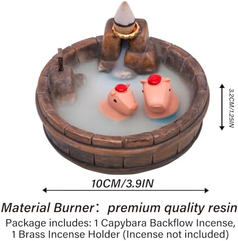 Capybara Backflow Incense Holder - Unique Design for Relaxation and Aromatherapy